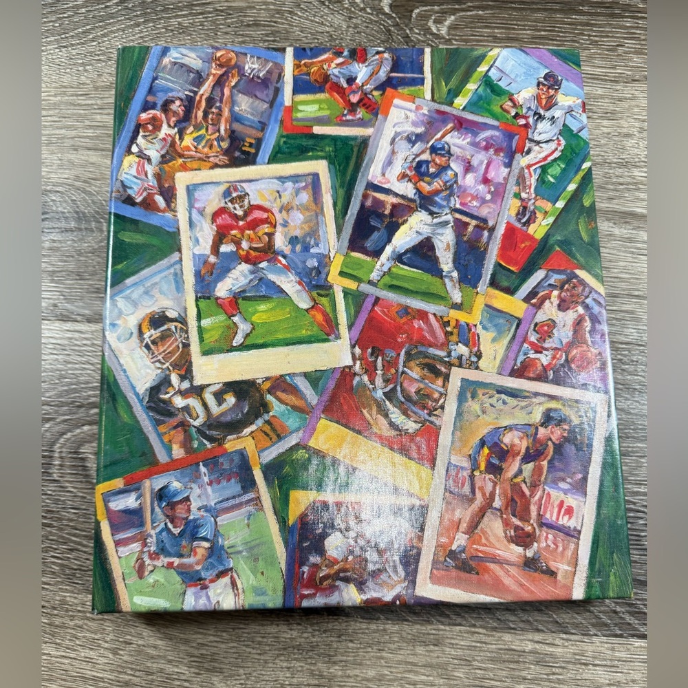 Hallmark Sports Photo Album Football Baseball Basketball Memory Book‎ VTG Sports